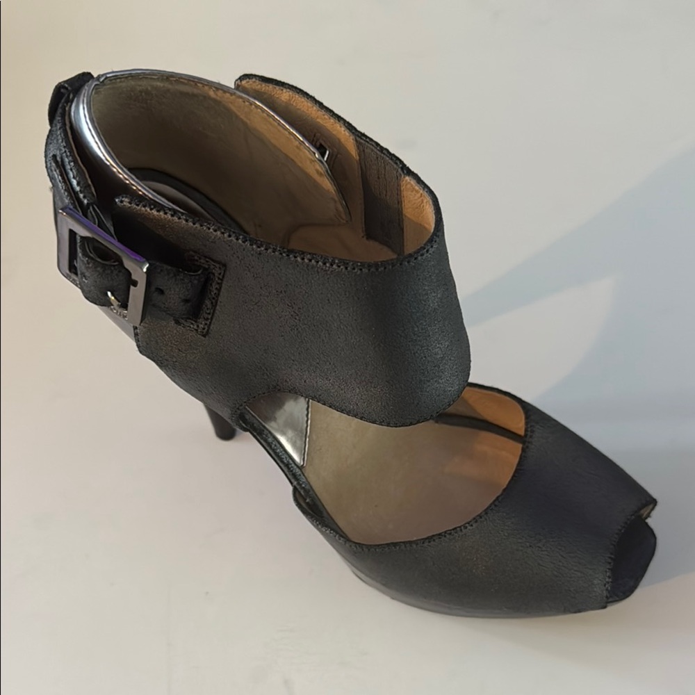MICHAEL Michael Kors Black Peep-Toe Heels